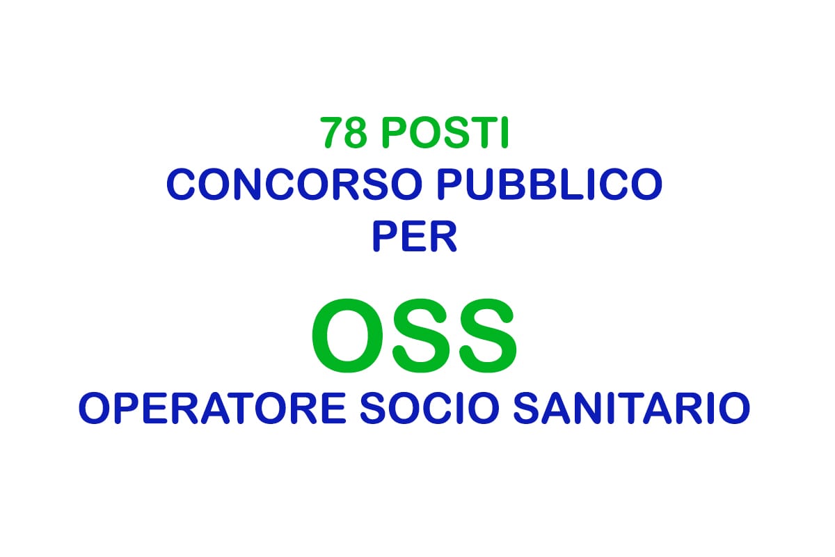 MESSINA 78 POSTI DI OPERATORE SOCIO SANITARIO CONCORSO PUBBLICO