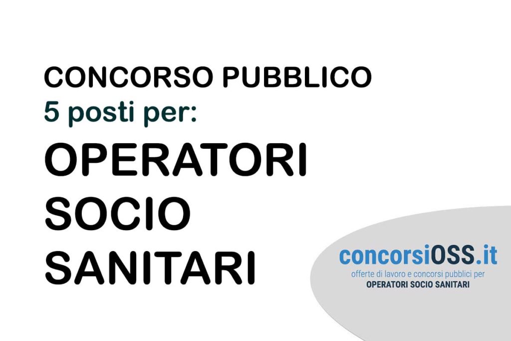 5 posti di Operatore Socio Sanitario USL Romagna