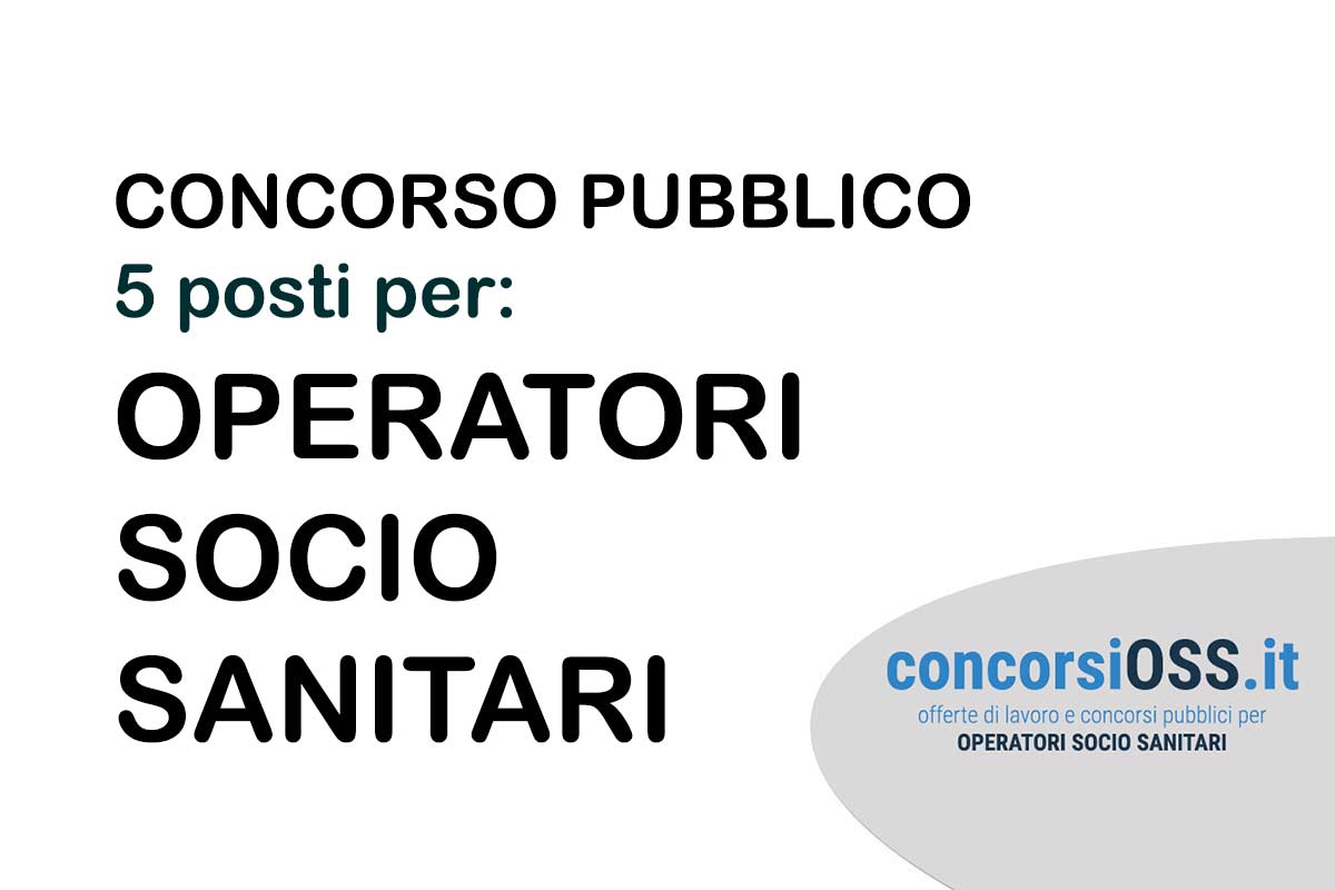 5 posti di Operatore Socio Sanitario Azienda USL della Romagna