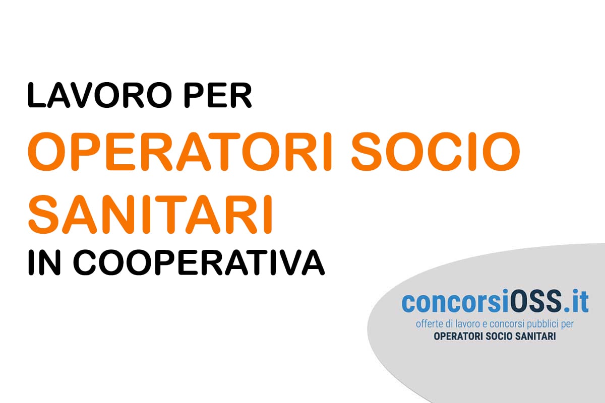 Lavoro per OSS in COOPERATIVA