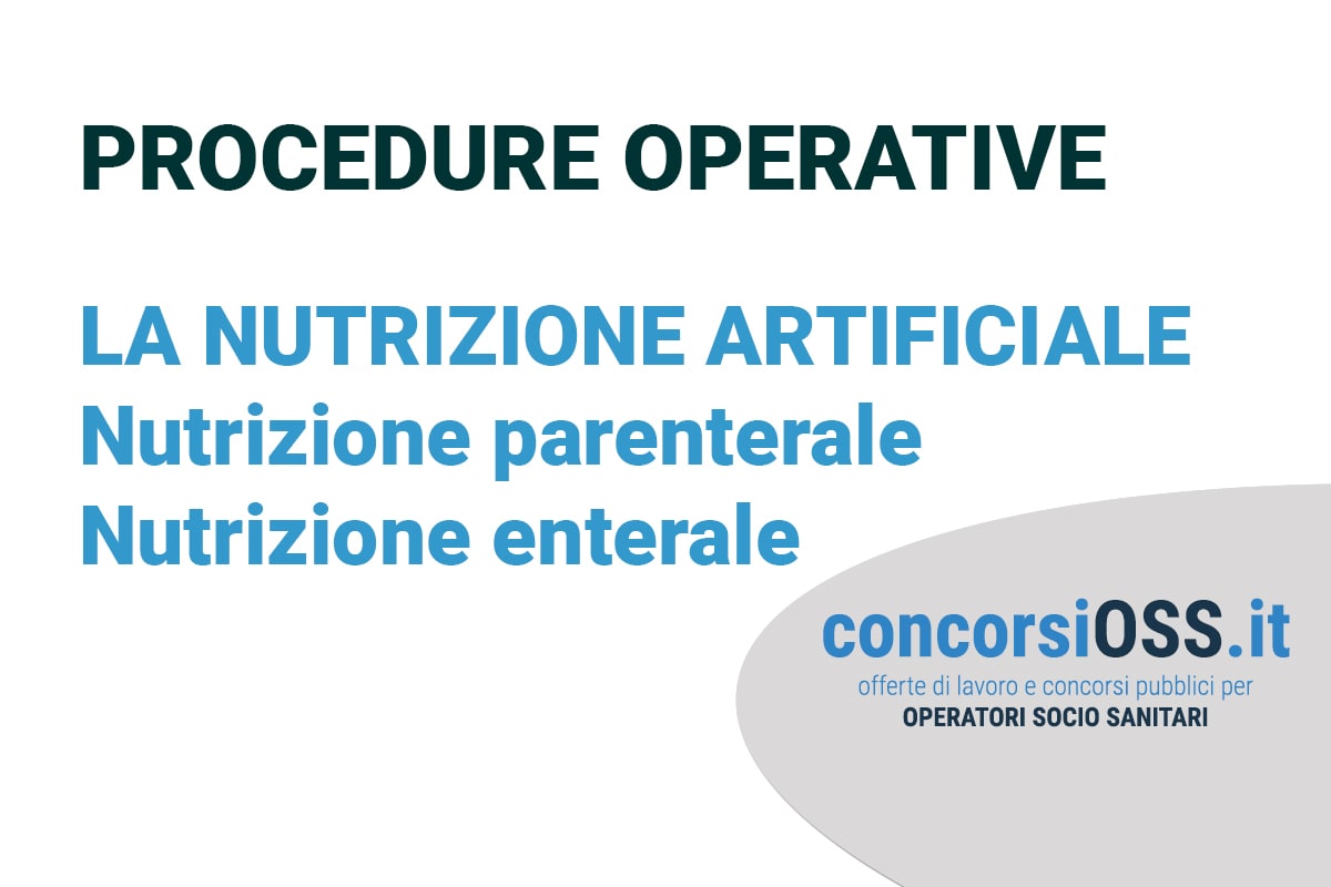 Procedure OSS: la nutrizione artificiale