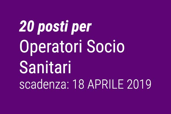 20 posti per OSS concorso Asp Golgi Redaelli