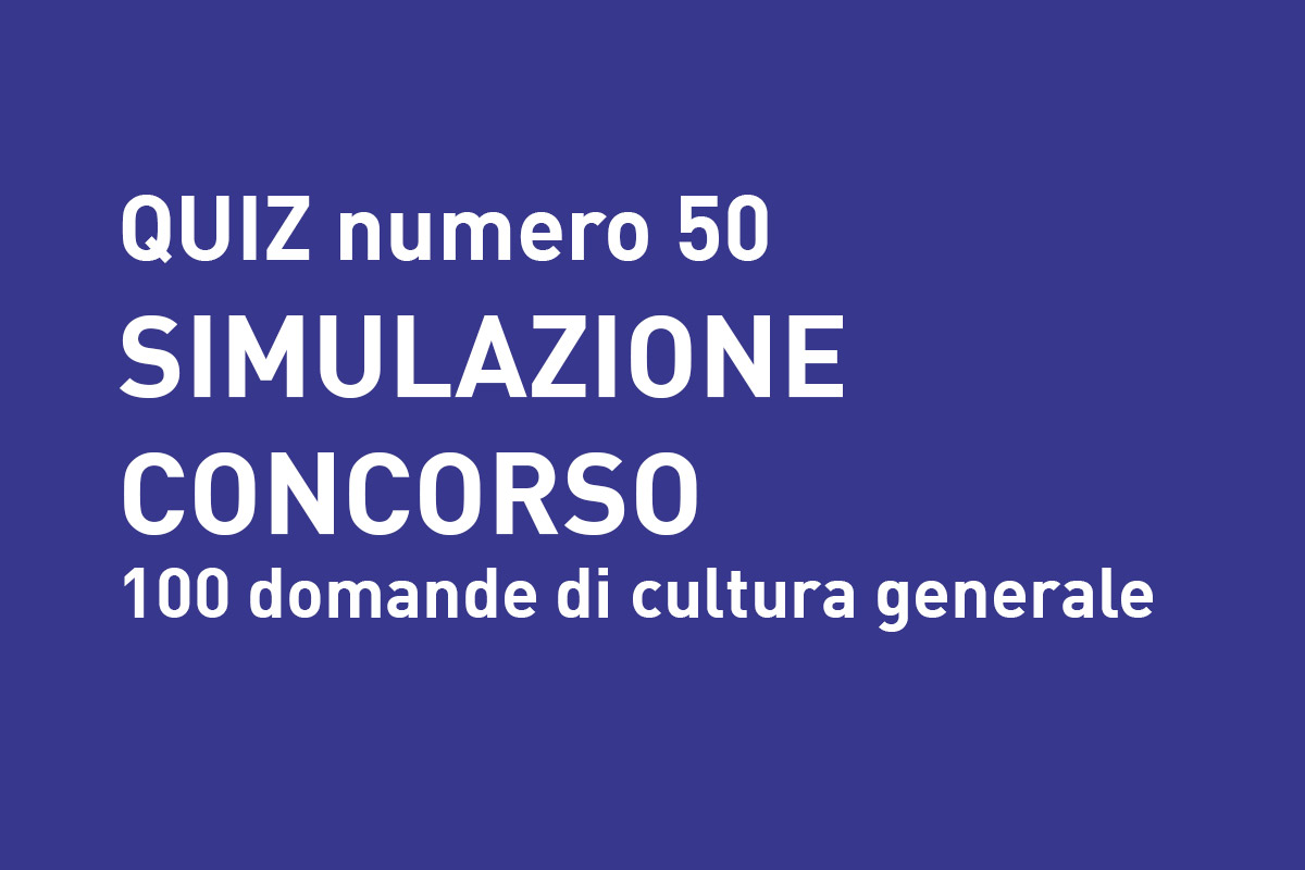 QUIZ 50 OSS - Simulazione Concorso per Operatore Socio Sanitario