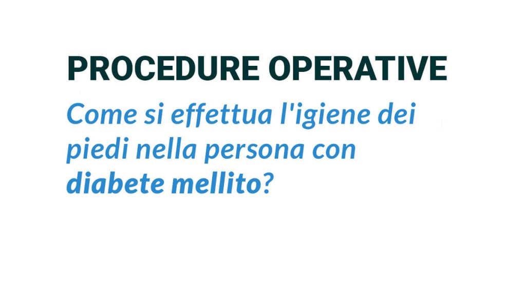 igiene dei piedi nella persona con diabete mellito