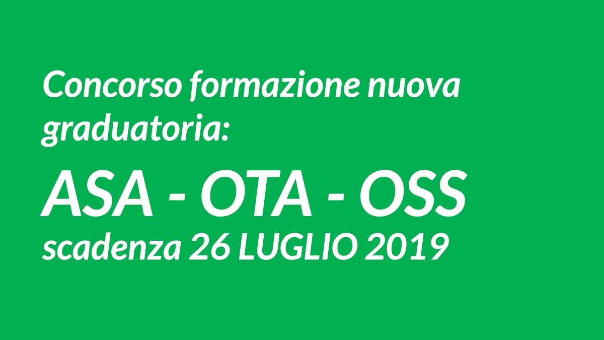 OSS concorso graduatoria Luglio 2019 Cremona