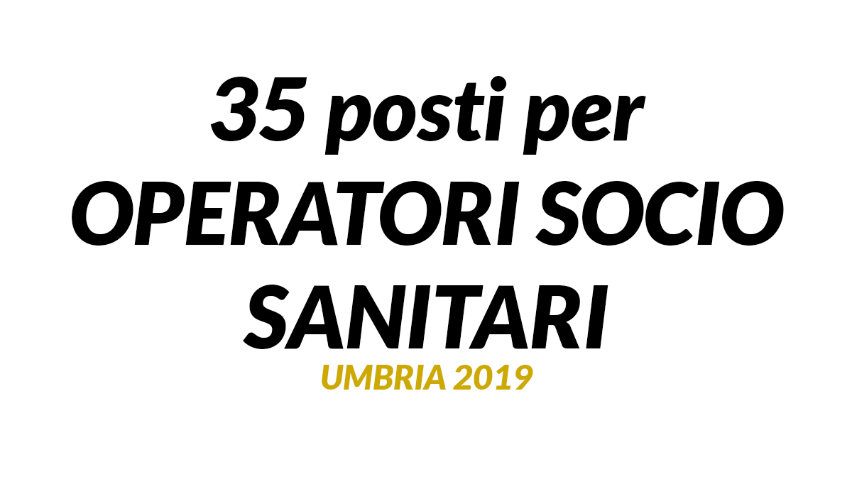 35 OSS concorso UMBRIA 2019