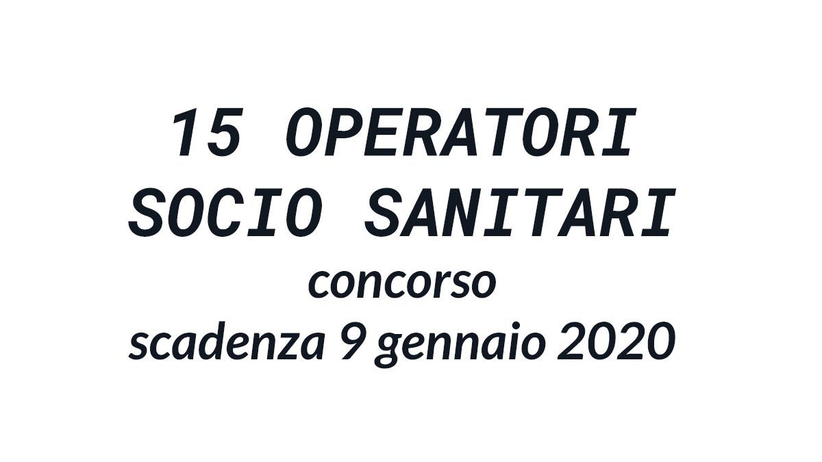 15 OSS concorso Piemonte 2019