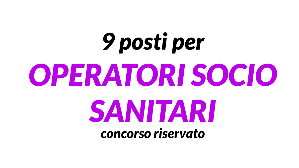 9 posti concorso OSS Padova