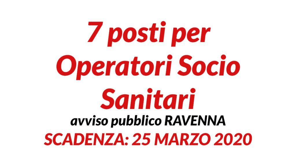 7 OSS avviso RAVENNA 2020