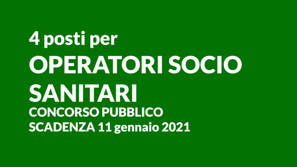 4 OSS concorso 2021 Vicenza