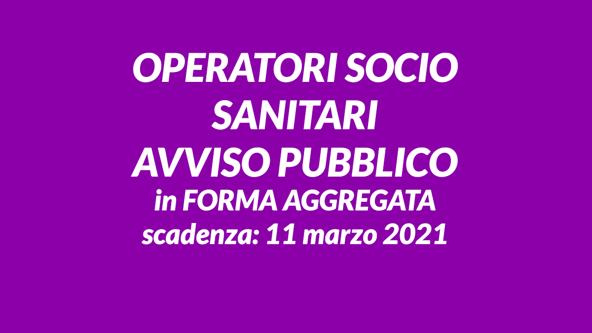 OSS avviso pubblico EMILIA 2021