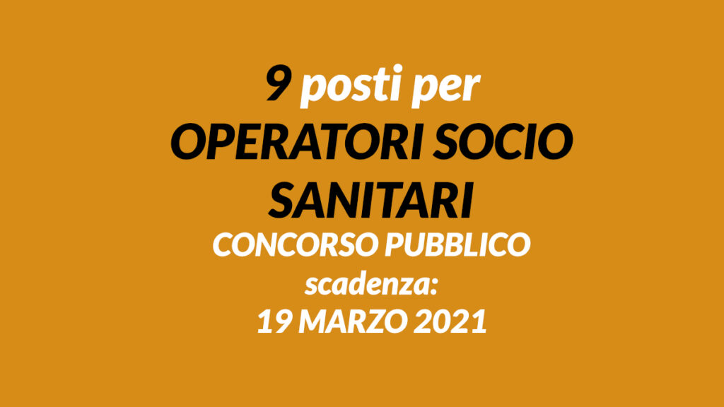 9 OSS CONCORSO INDETERMINATO 2021