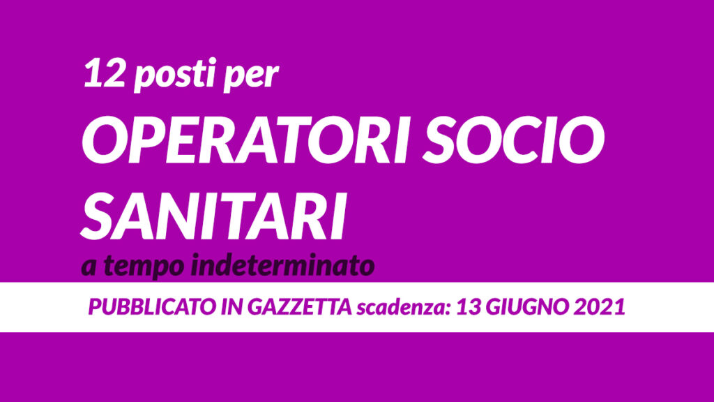 12 OSS concorso 2021 VENETO PUBBLICATO IN GAZZETTA