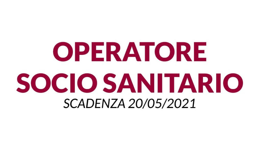 OSS nuova selezione pubblica 2021