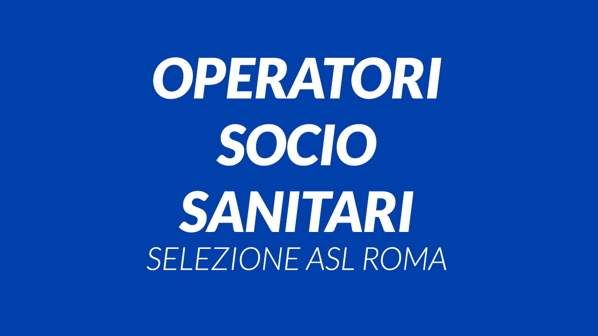 OSS selezione ASL ROMA 4 2021