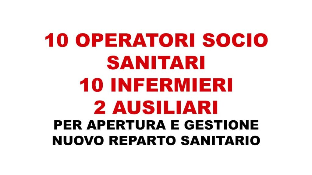 10 OSS lavoro reparto sanitario