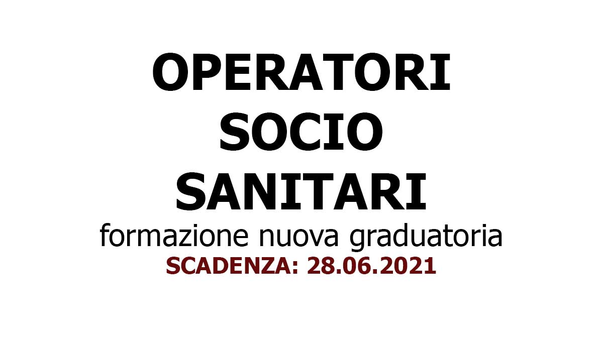 OSS formazione nuova graduatoria MAGGIO 2021