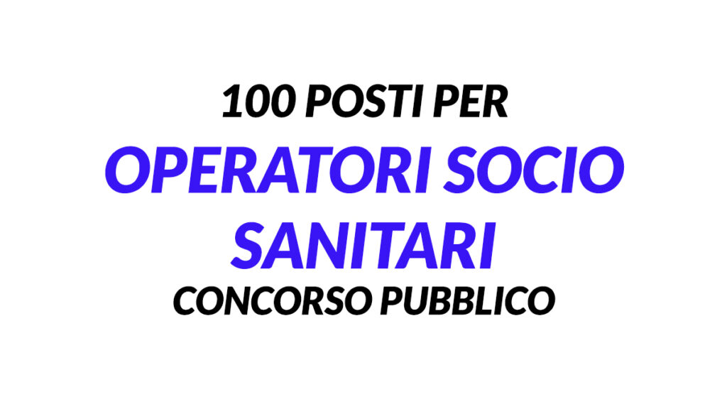 100 posti per OSS concorso ASL PESCARA 2021