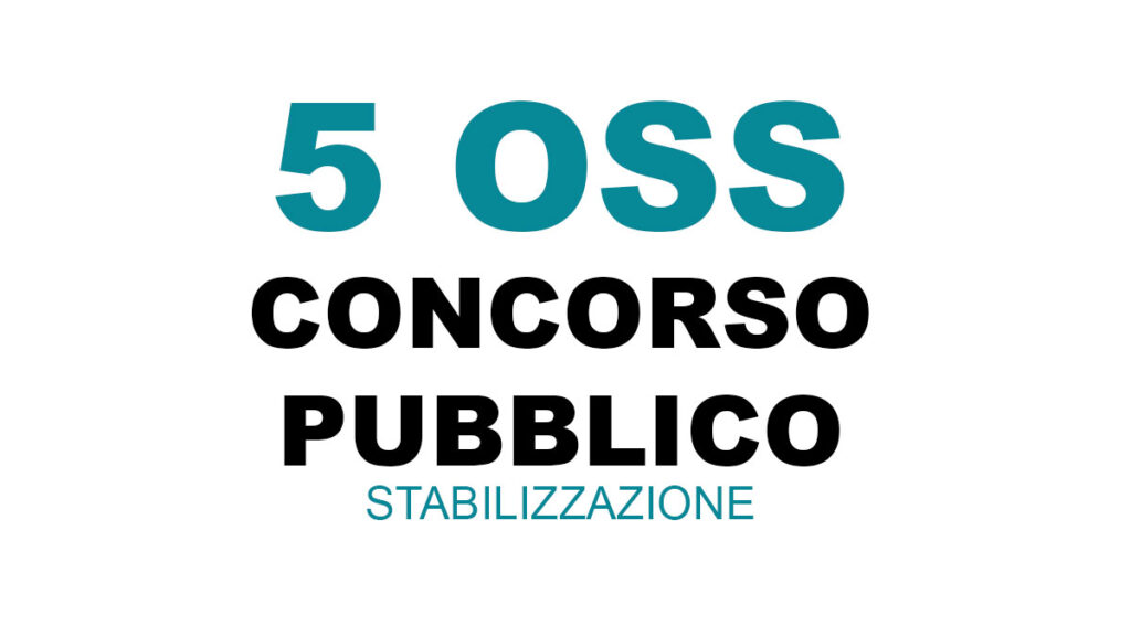 5 OSS concorso 2021 AZIENDA ULSS N. 3 SERENISSIMA