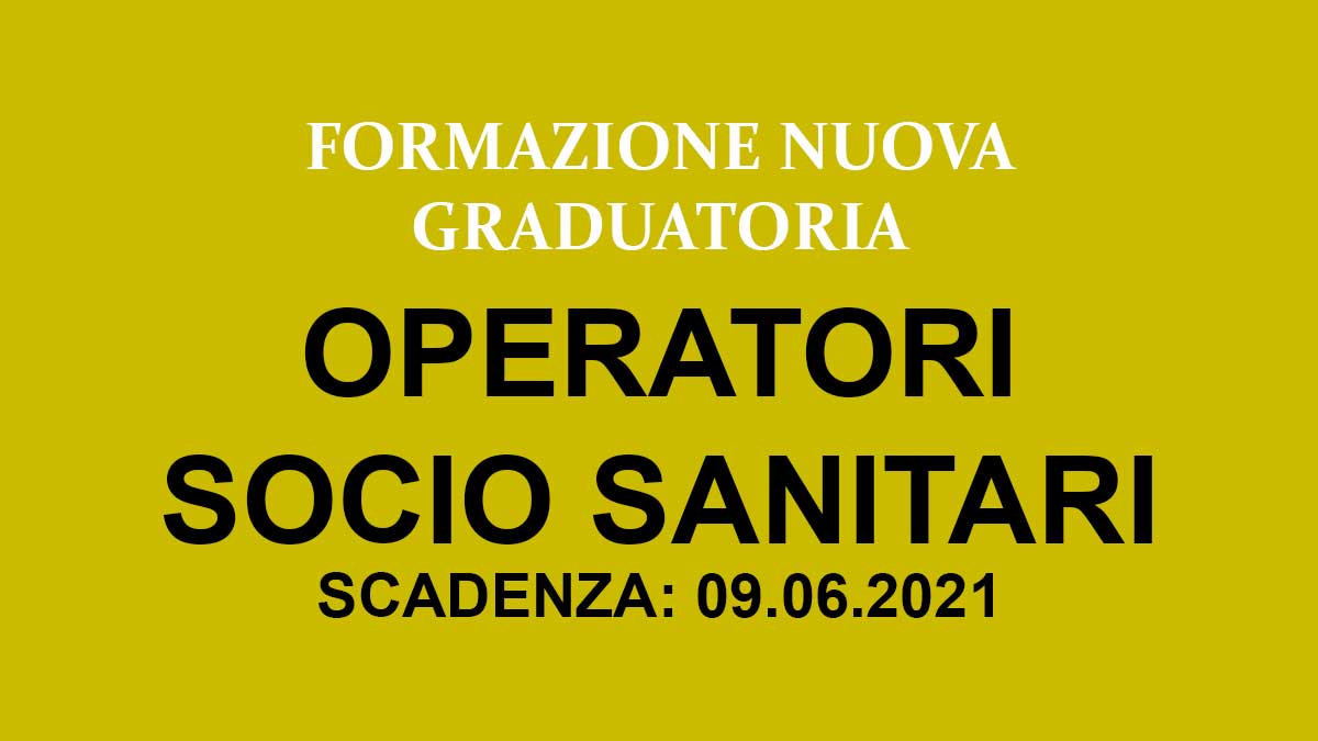 OSS nuova graduatoria assunzione 2021