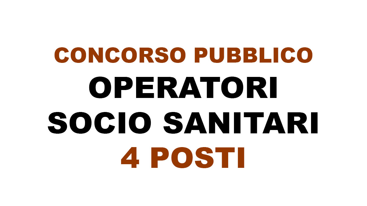 4 OSS nuovo concorso pubblico