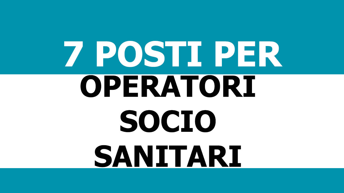 7 posti OSS concorso pubblico