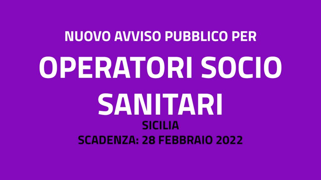 OSS avviso pubblico MESSINA 2022