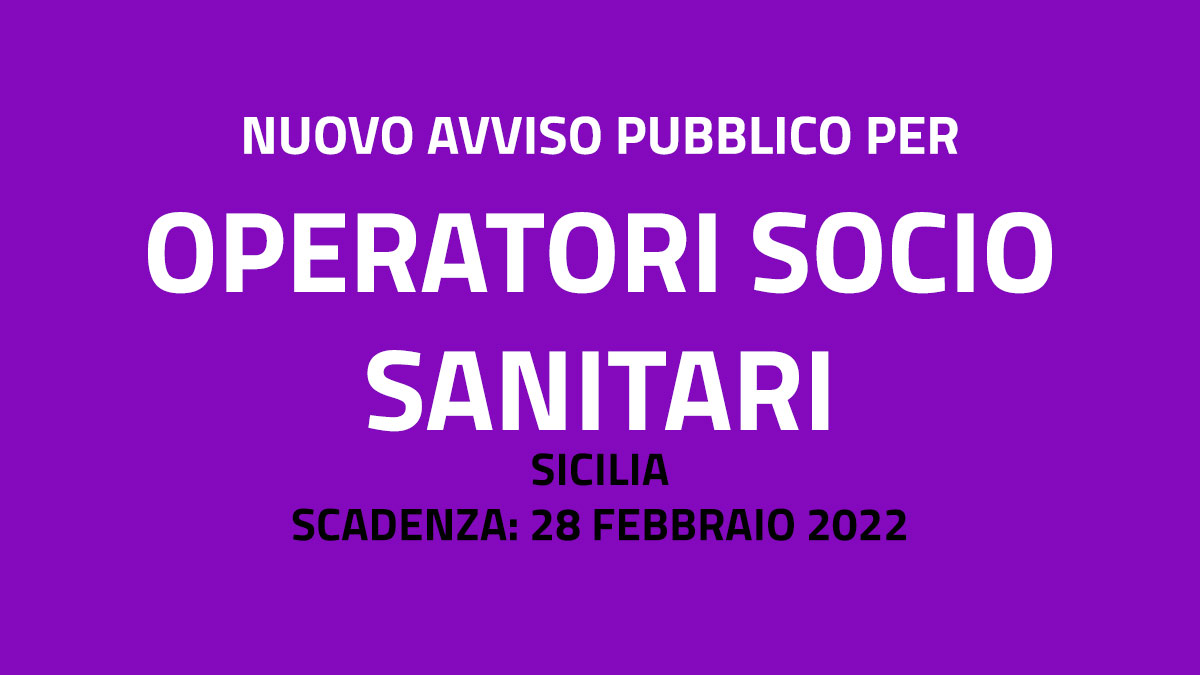 OSS avviso pubblico MESSINA 2022