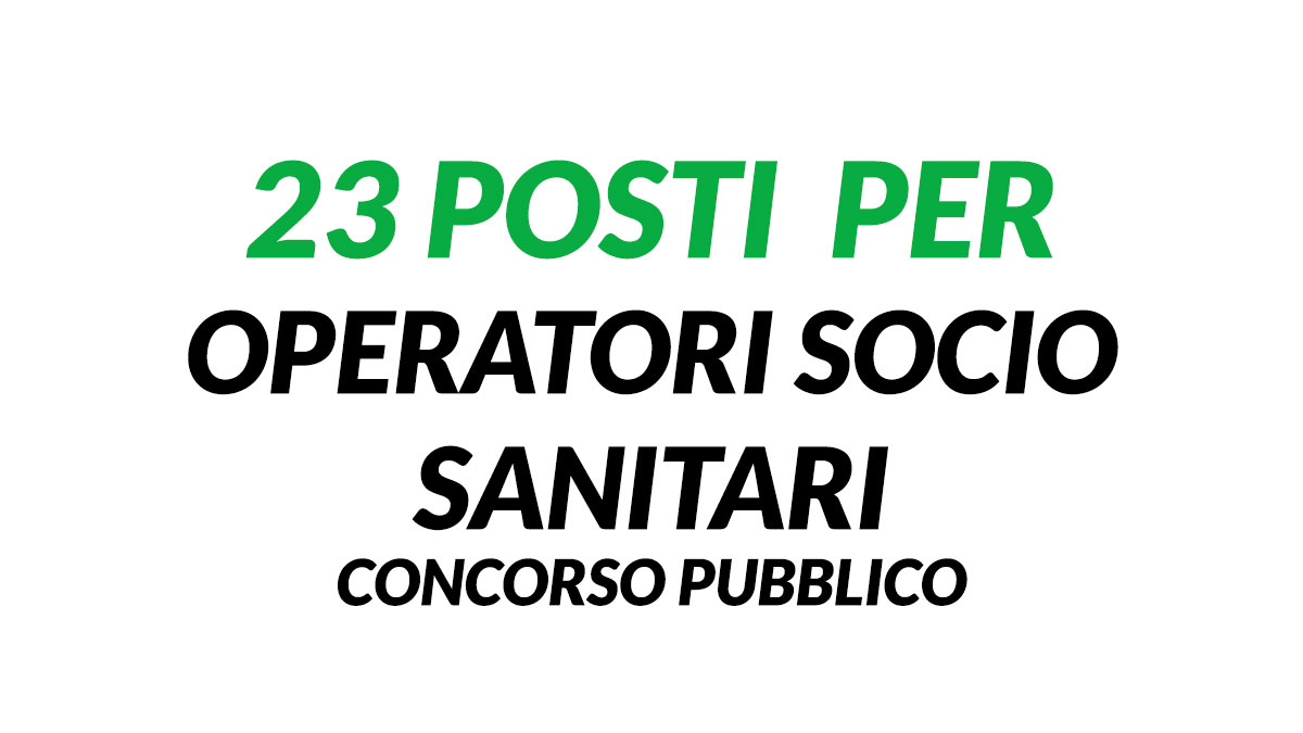 23 posti CONCORSO OSS BASILICATA 2022