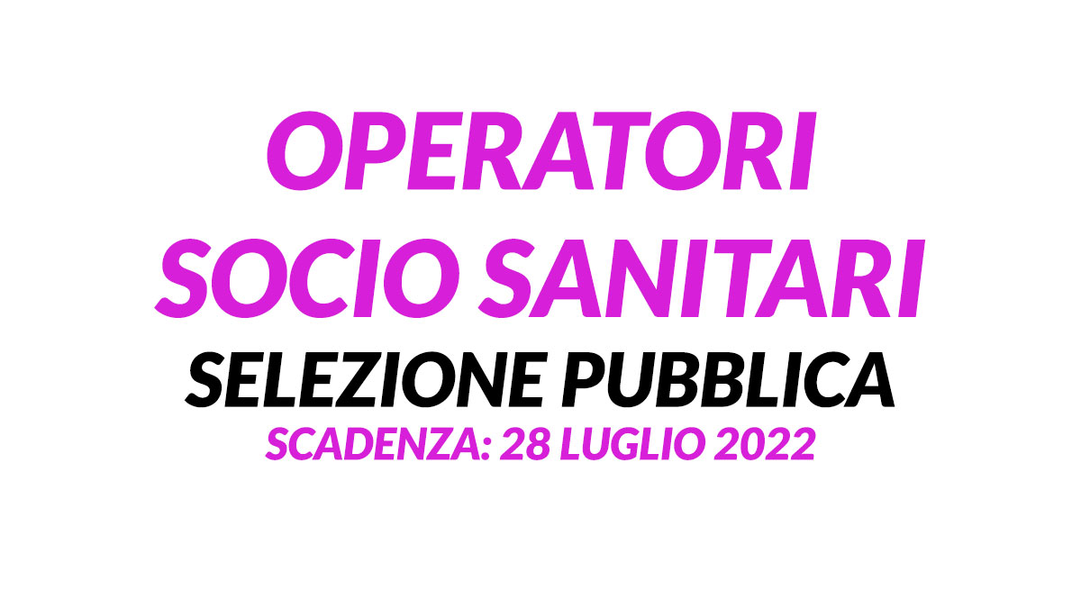 OSS nuova selezione pubblica luglio 2022