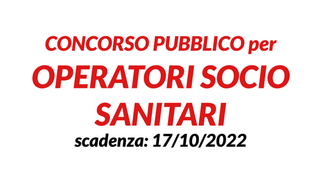 CONCORSO OSS 2022 PAVIA