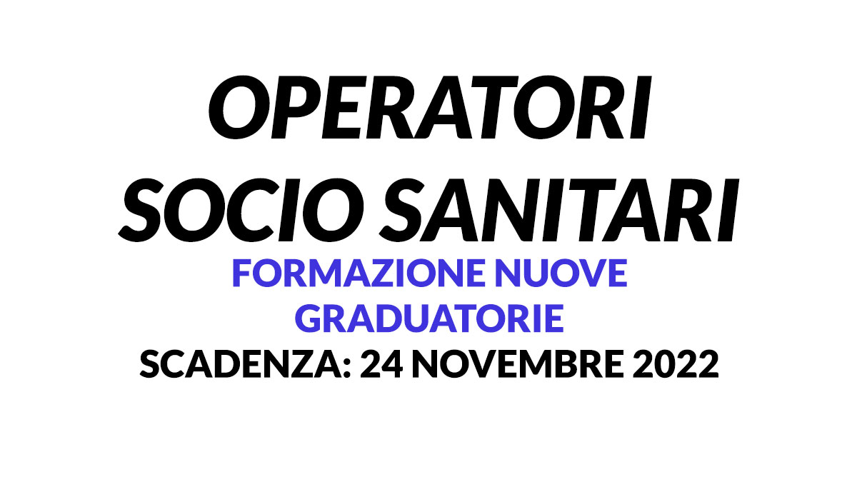 OSS formazione nuove graduatorie 2022 Piemonte 