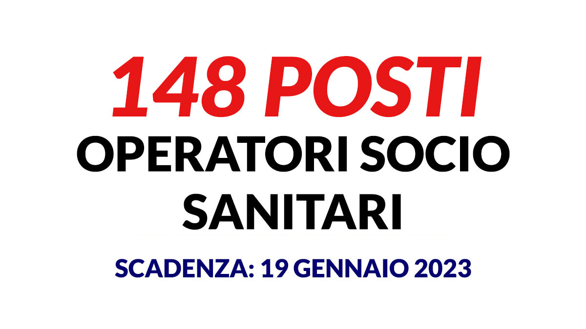 148 posti per OSS SANT'ANDREA, ASL VITERBO e ASL RIETI avvisi pubblici 2022