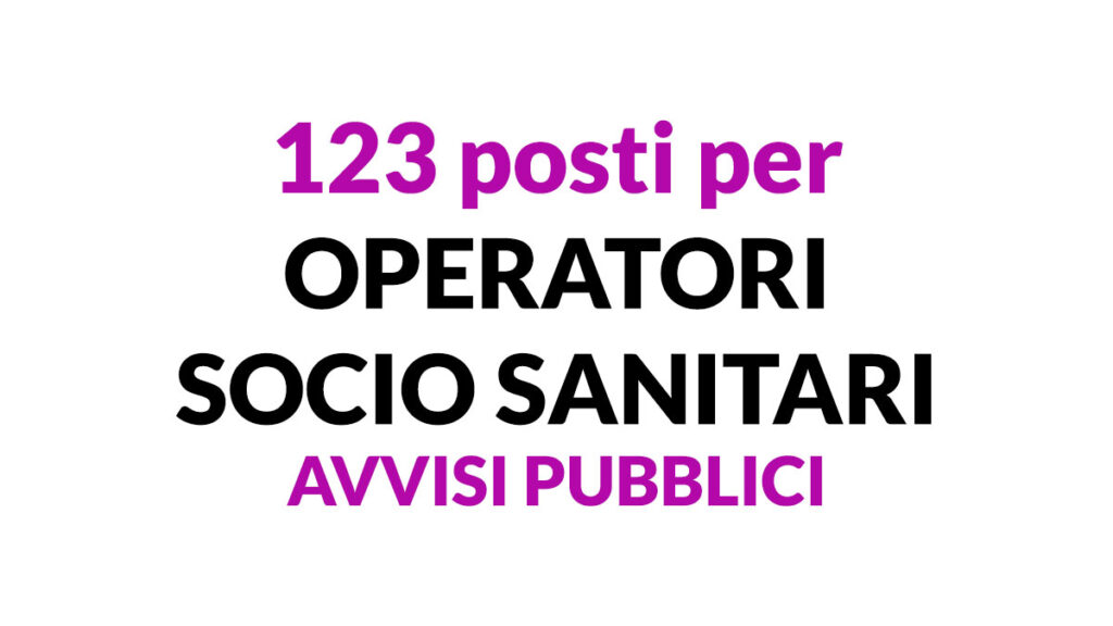 123 posti per OSS 2023