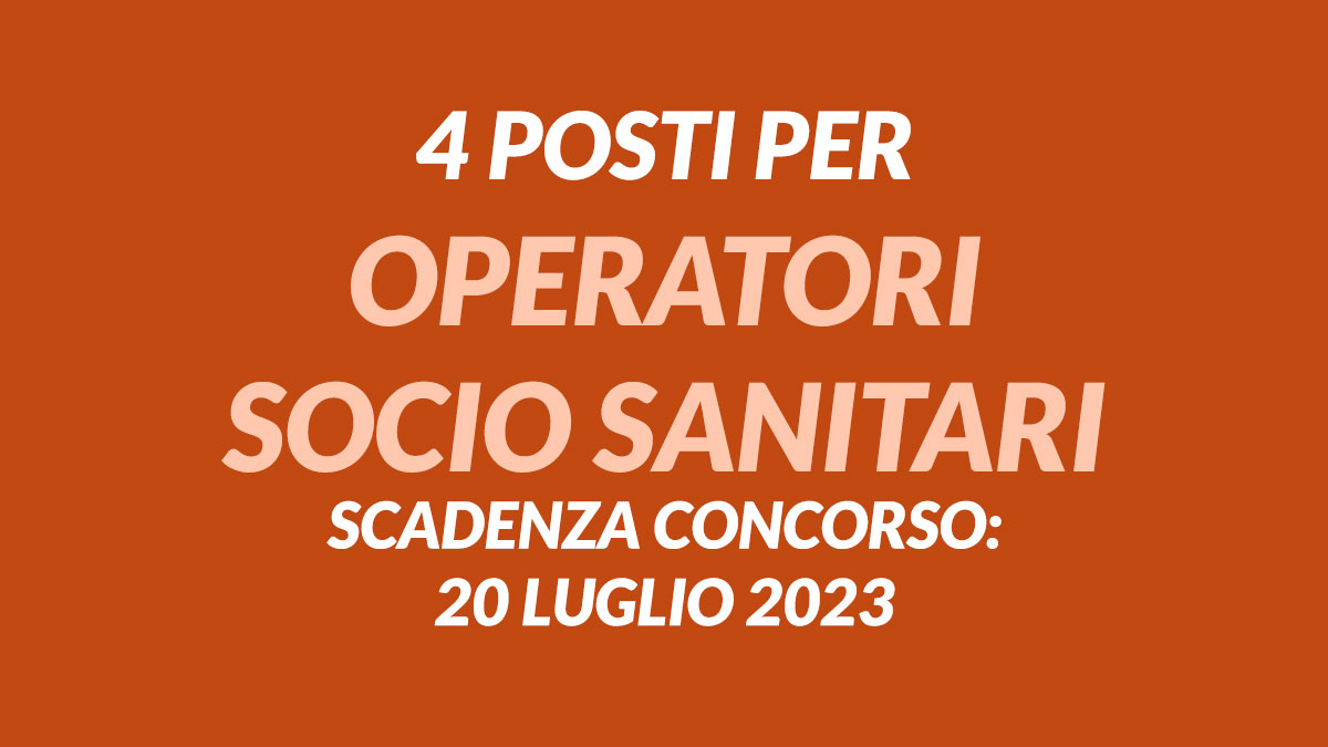 4 posti per OSS EMILIA ROMAGNA 2023