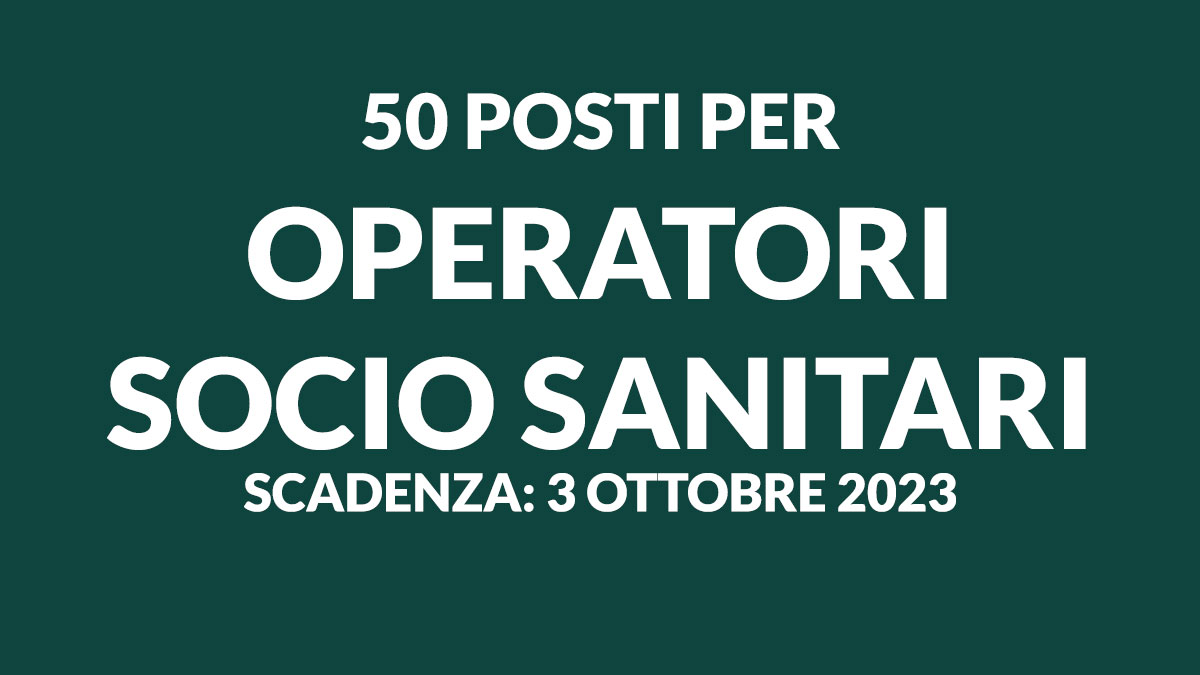 50 posti per OSS concorso REGGIO EMILIA 2023