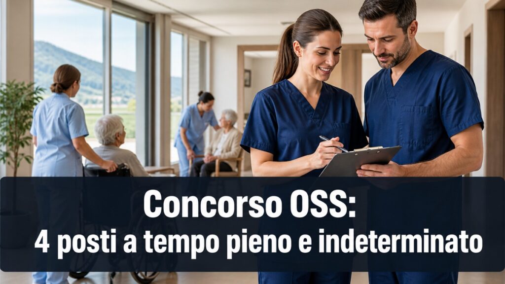 Concorso OSS in Veneto: 4 posti a tempo pieno e indeterminato