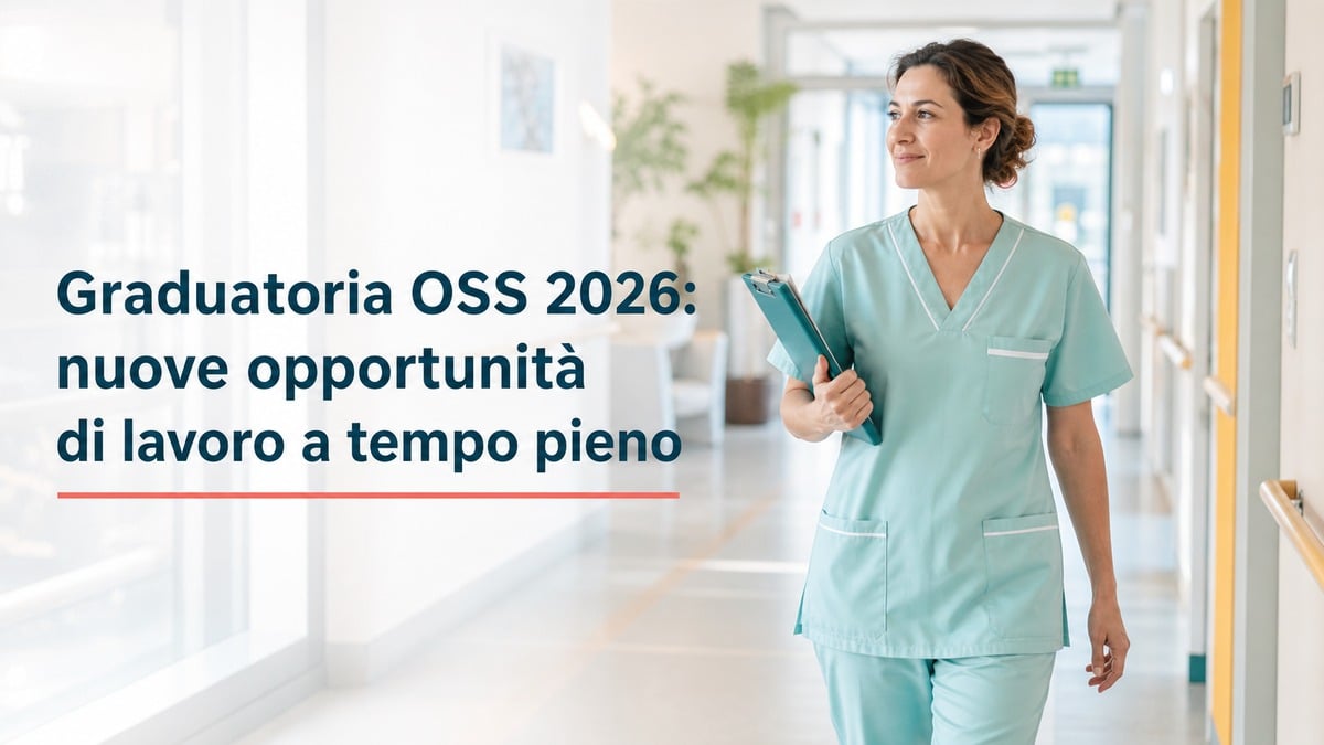 Graduatoria OSS 2026: nuove opportunità di lavoro a tempo pieno