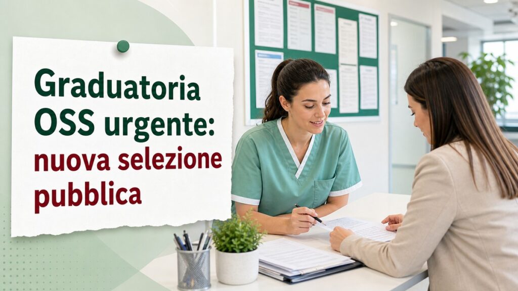 Graduatoria OSS urgente: nuova selezione pubblica