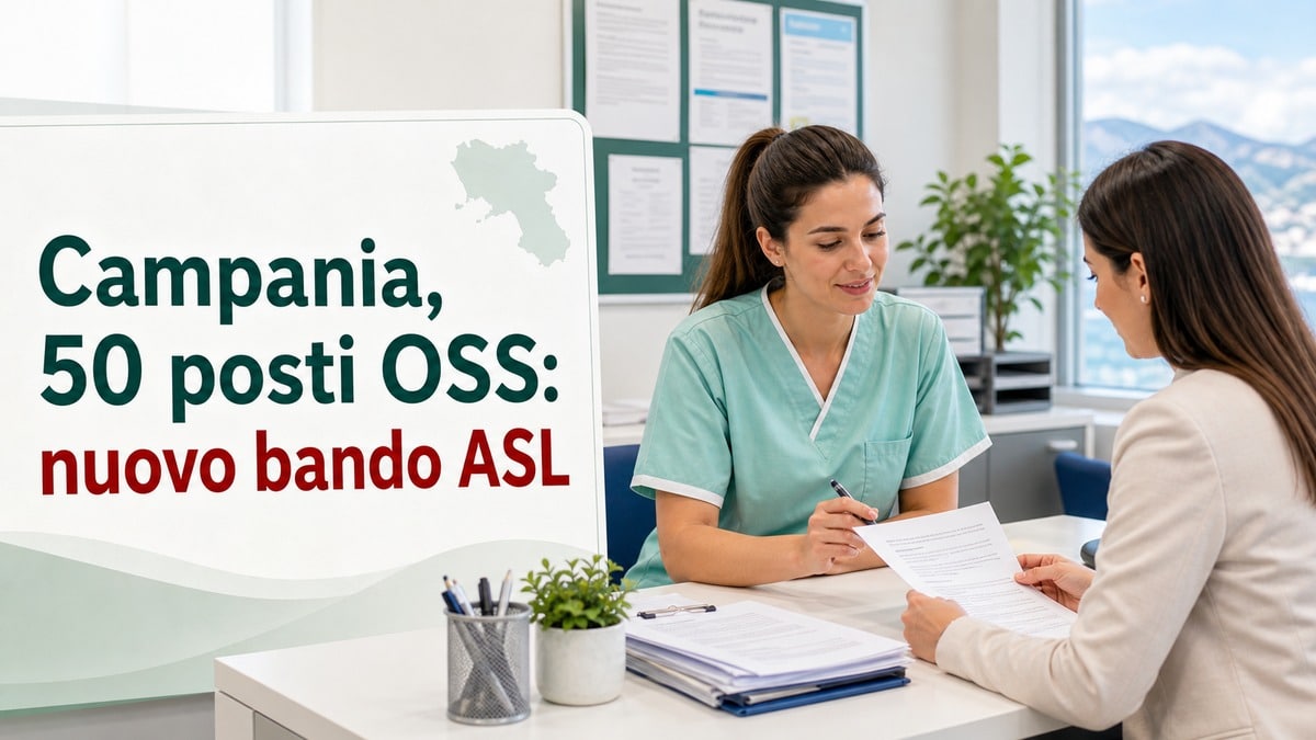 Campania, 50 posti OSS: nuovo bando ASL
