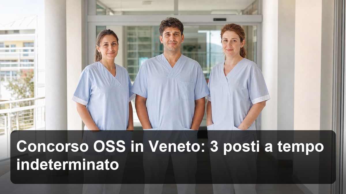 Concorso OSS in Veneto: 3 posti a tempo indeterminato