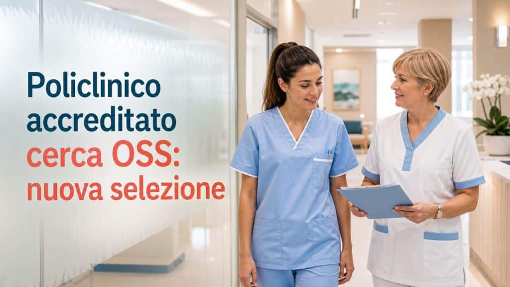 Policlinico accreditato cerca OSS: nuova selezione