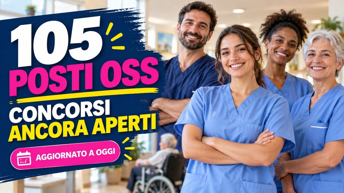 105 posti OSS ancora disponibili: 11 concorsi e avvisi aperti fino all'8 ottobre