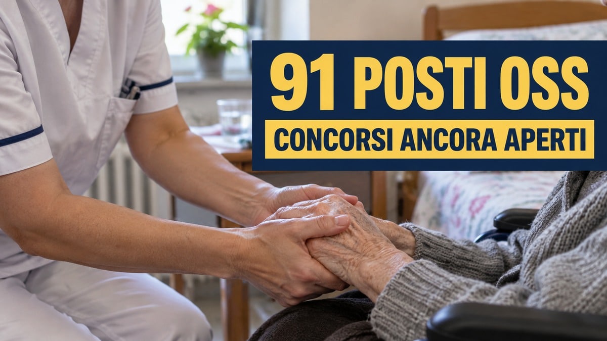 91 posti OSS: concorsi ancora aperti