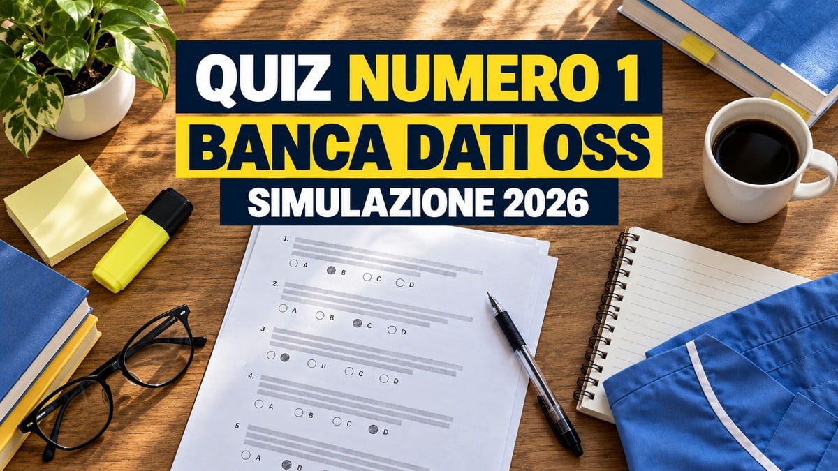Quiz numero 1 Banca dati simulazione concorso OSS 2026