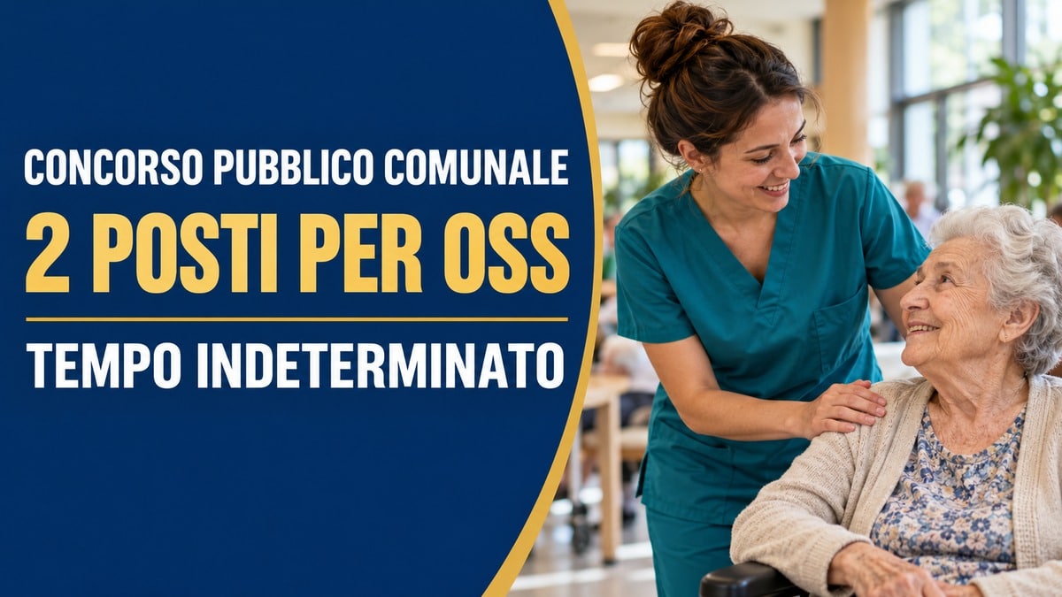 Concorso pubblico comunale OSS: 2 assunzioni a tempo indeterminato, domande aperte